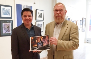 Kenneth Garrett, American photographer of archeology for National Geographic, held a photo critique workshop at the Allegany Arts Council Building, Cumberland,MD. April 18.2015